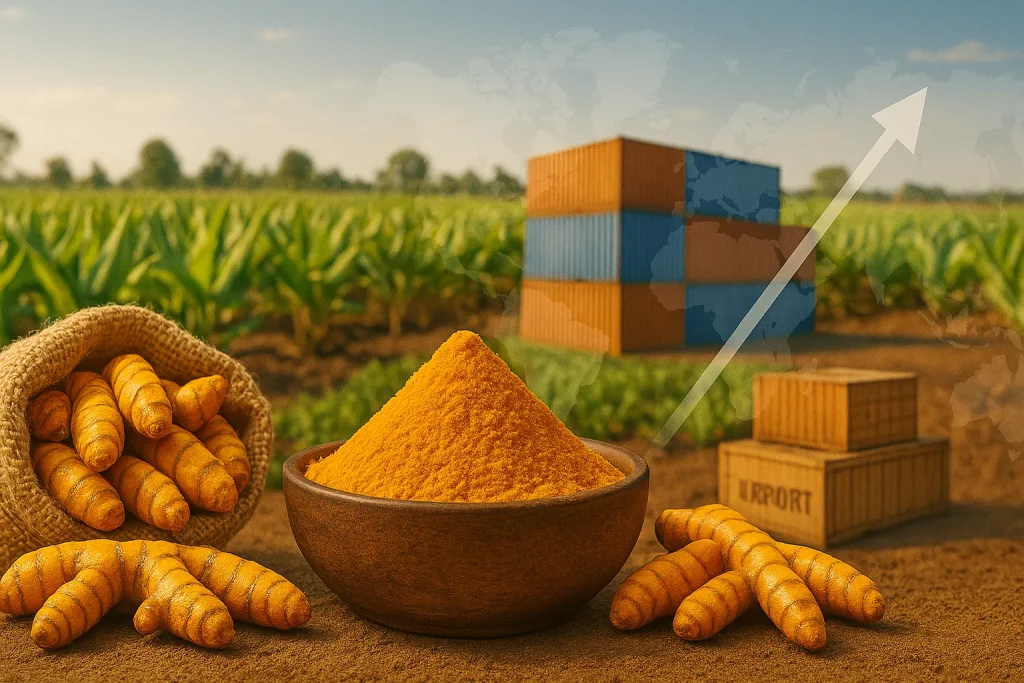 The Journey of Turmeric Powder from Farm to Global Market